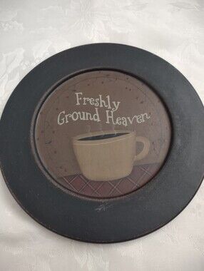 Barbara Lloyd The Hearthside Hand Painted Wood Plate Country Deco
